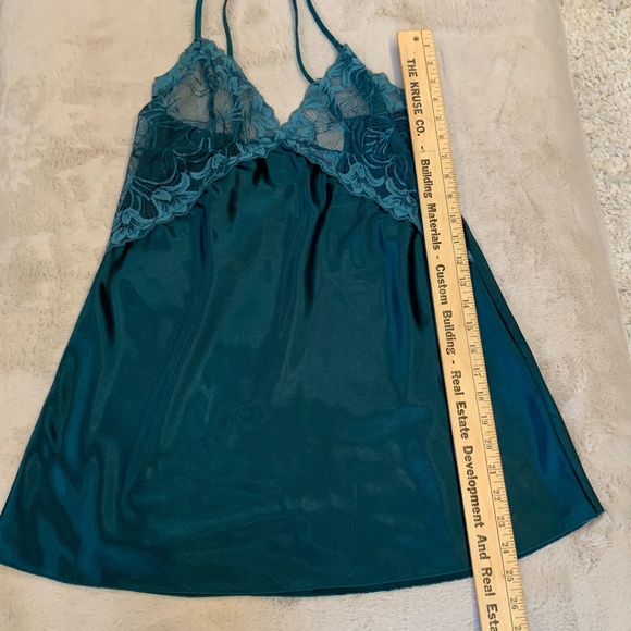 Avid Love Green XL Satin Lace Babydoll Dainty Balletcore Coquette Feminine - Picture 6 of 7